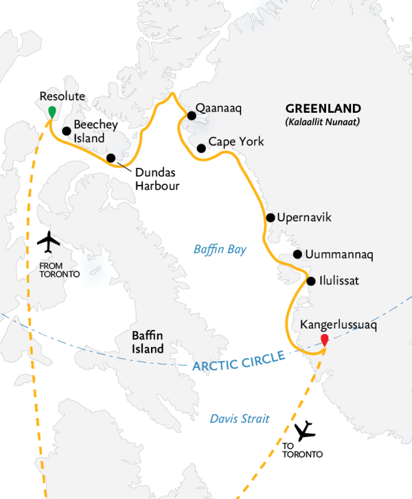 Northwest Passage: Epic High Arctic 2023 Map