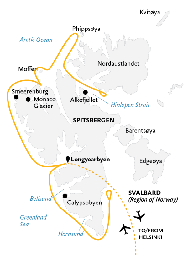 Spitsbergen Explorer: Wildlife Capital of the Arctic 2023 Map Spitsbergen Explorer: Wildlife Capital of the Arctic Map