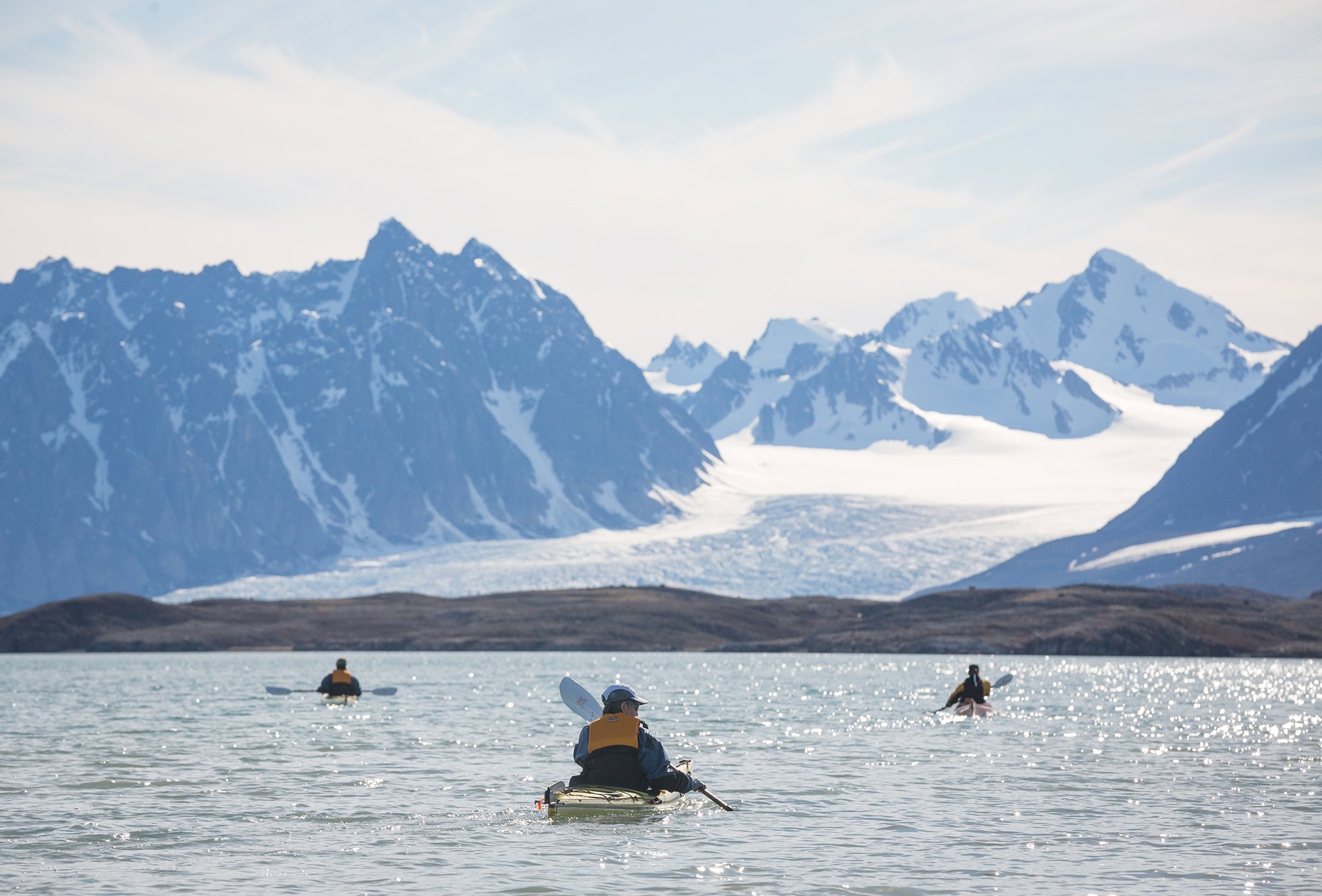 Kayakking in Svalbard