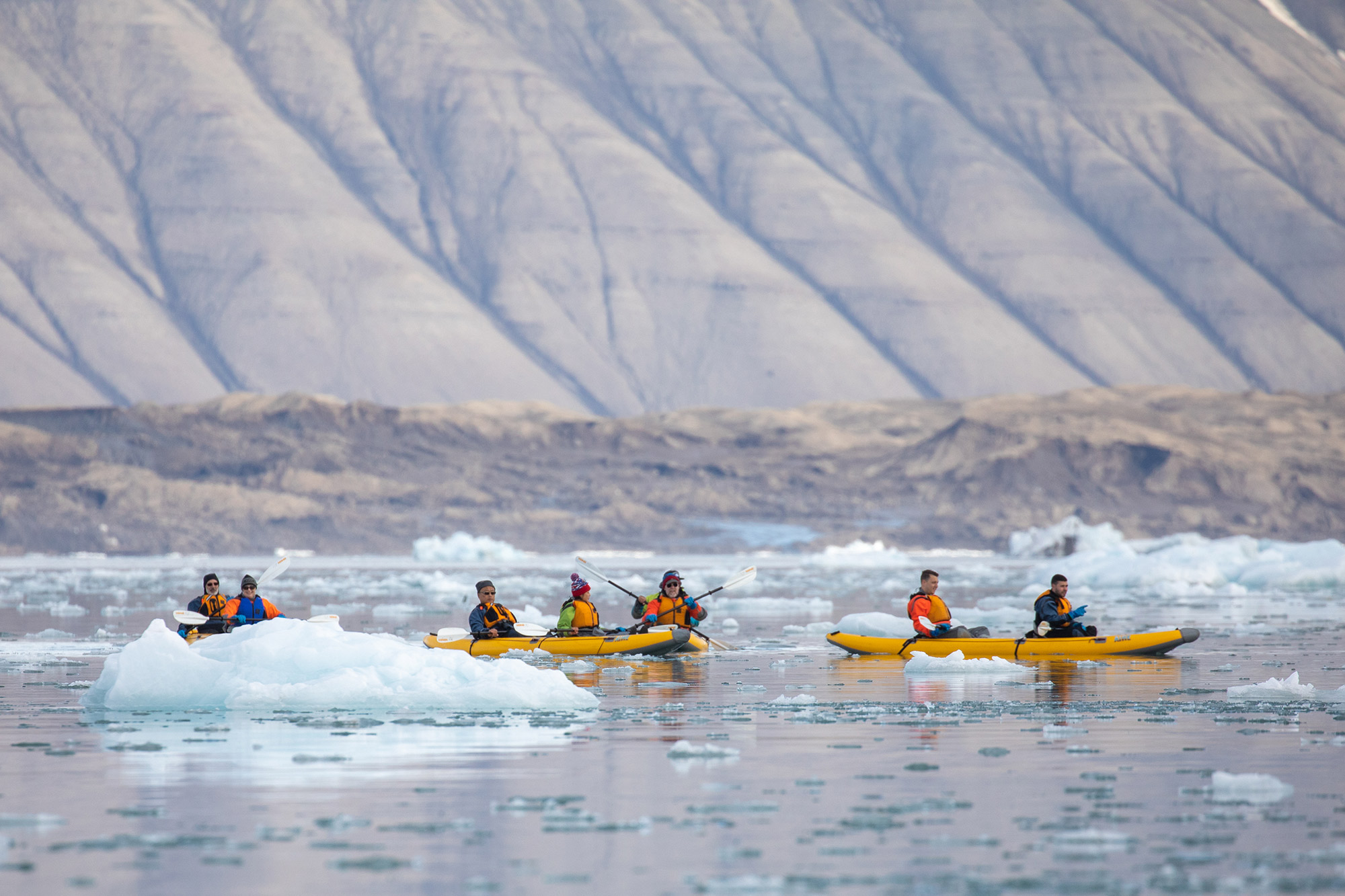 Passengers enjoying the paddling excursion experience