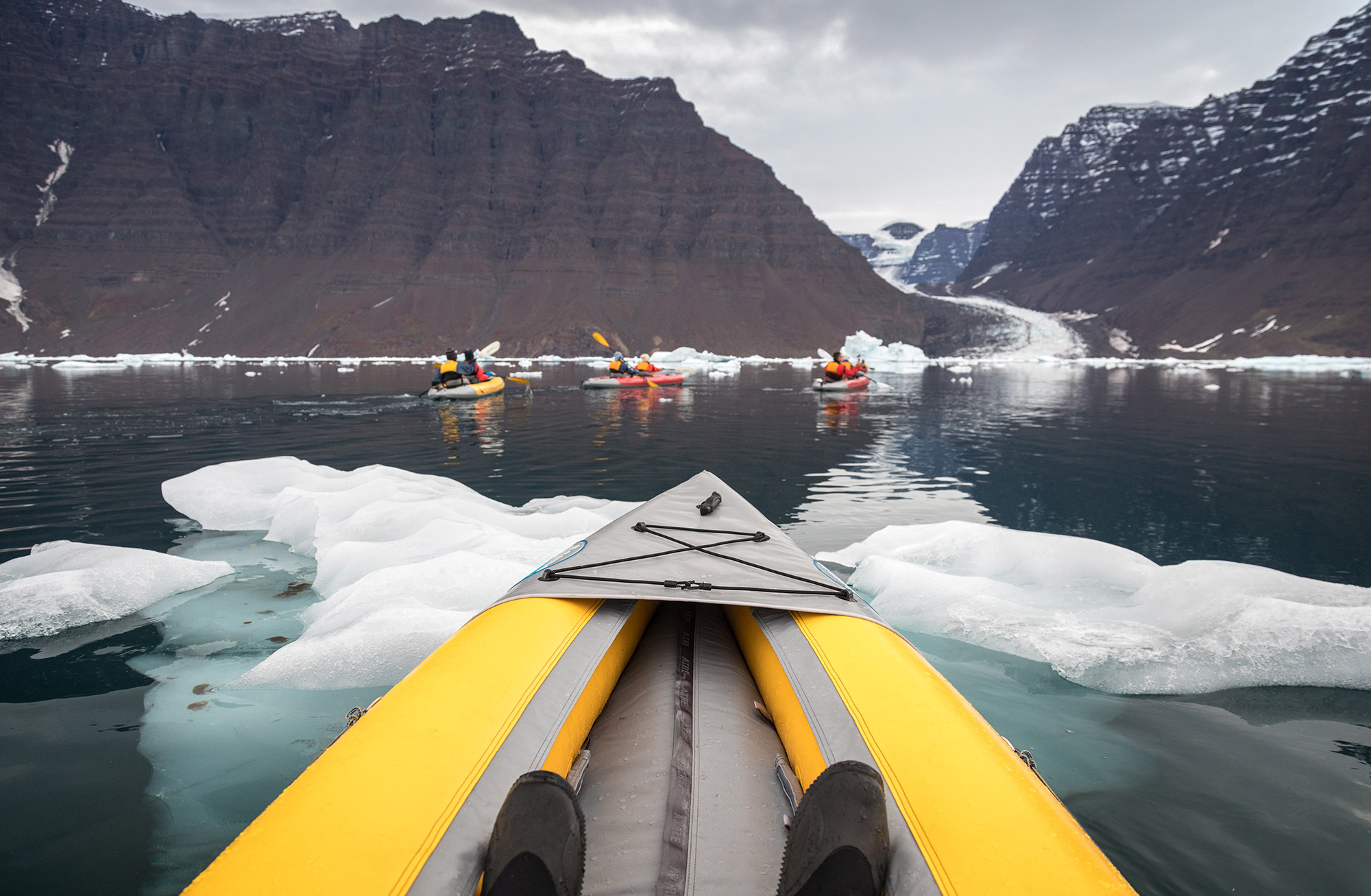 Passenger POV of paddling excursion experience